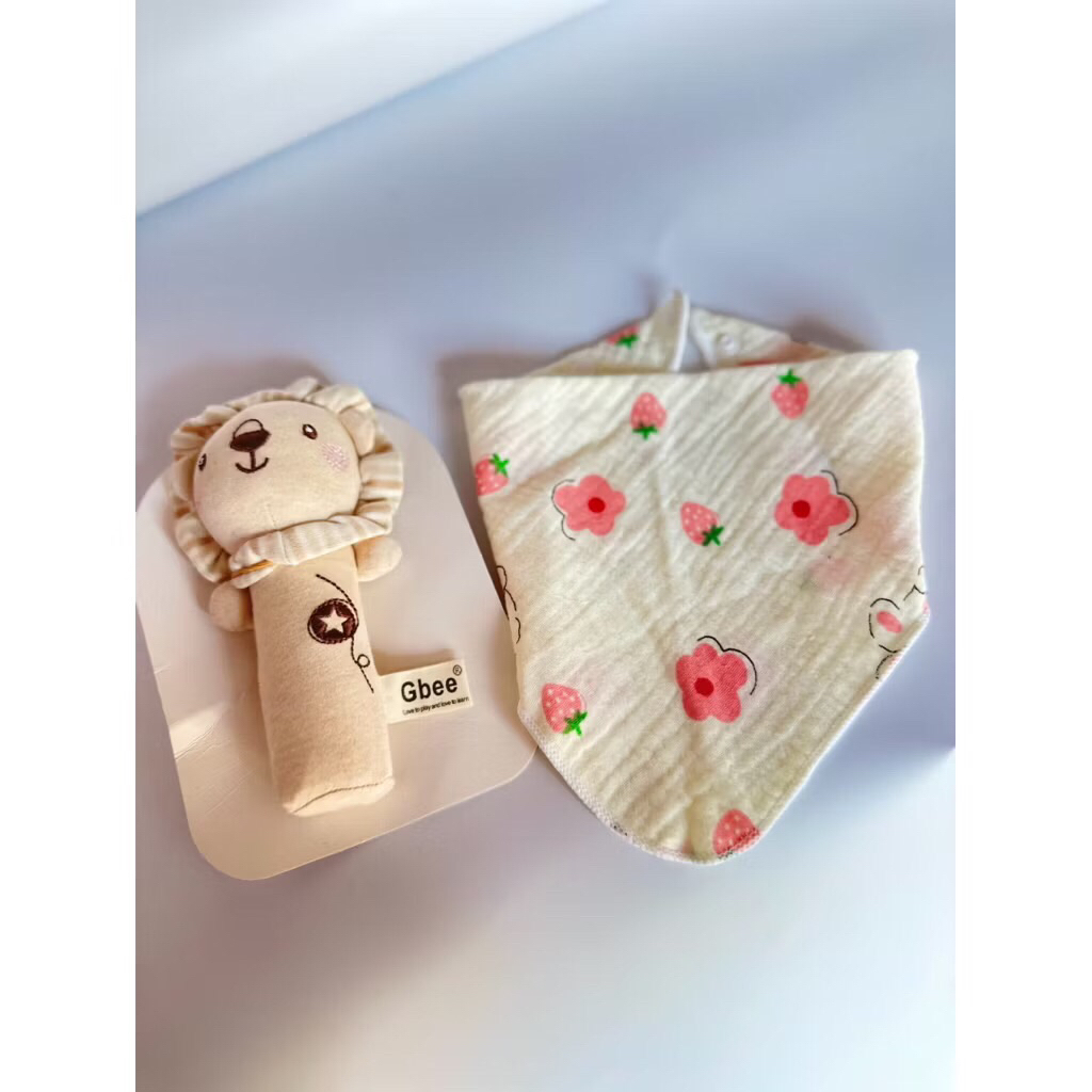 Khăn Yếm Cổ 4 Lớp H Xô Tam Giác Trơn Muslin Hàn Quốc An Toàn Cho Bé 0-4 Tuổi - Xô Muslin Cao Cấp Xuấ