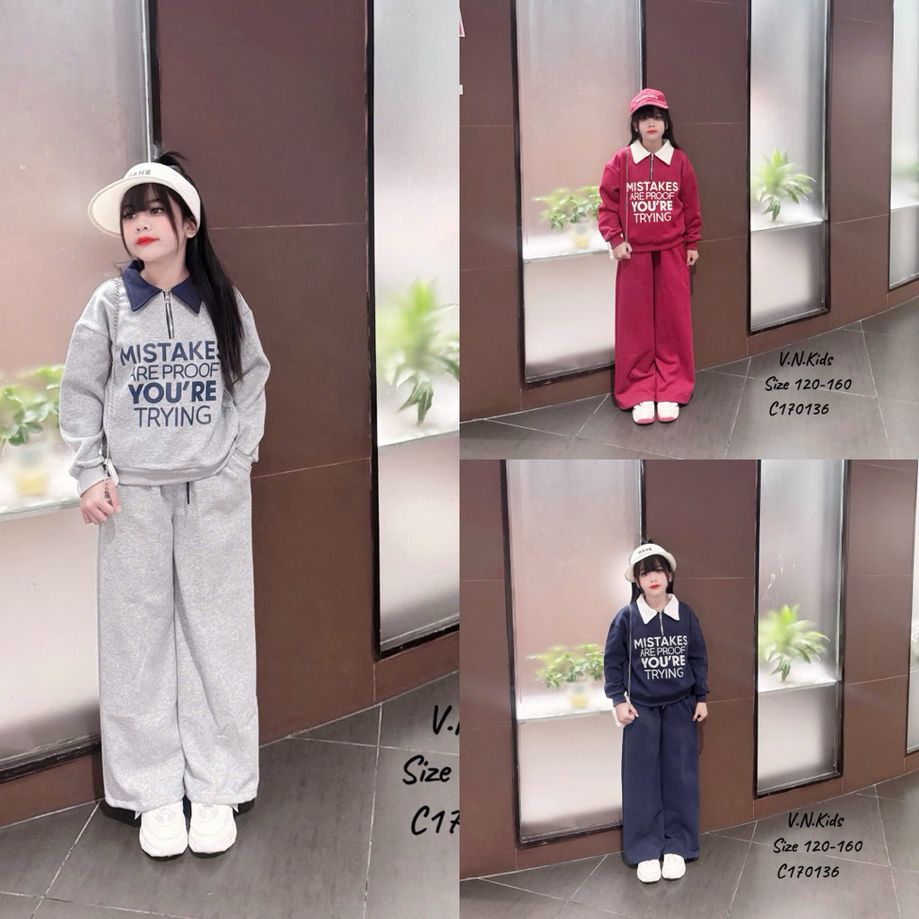 [DOKID]C136-sét cổ bẻ kéo khoá,chào thu đông 2025