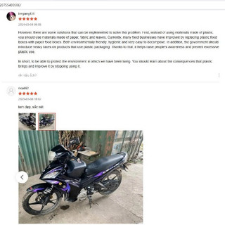 Tem rời Candy, Decal dán xe Exciter 2010 lửa tím đen