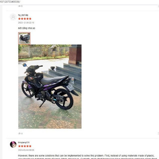 Tem rời Candy, Decal dán xe Exciter 2010 lửa tím đen