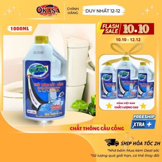 Nước Thông Cống OKASA Cực Mạnh Giải Pháp Hiệu Quả Thông Tắc Nghẽn Bồn Cầu Cống Đọc Kỹ Hướng Dẫn Trước Khi Sử Dụng... 