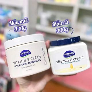    Mẫu Mới  Kem Dưỡng Ẩm Trắng Da Redwin Vitamin E 330g Úc – Giảm Khô Nứt Nẻ Dưỡng Da Mặt Toàn Thân Mẫu mới 