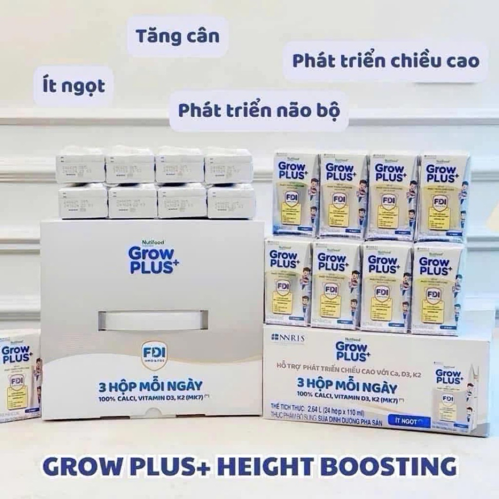 𝑺𝒖̛̃𝒂 𝑮𝑹𝑶𝑾 𝑷𝑳𝑼𝑺 𝑩𝑨̣𝑪 𝑪𝑼̉𝑨 𝑵𝑼𝑻𝑰𝑭𝑶𝑶𝑫 Thùng 110ml 24 hộp