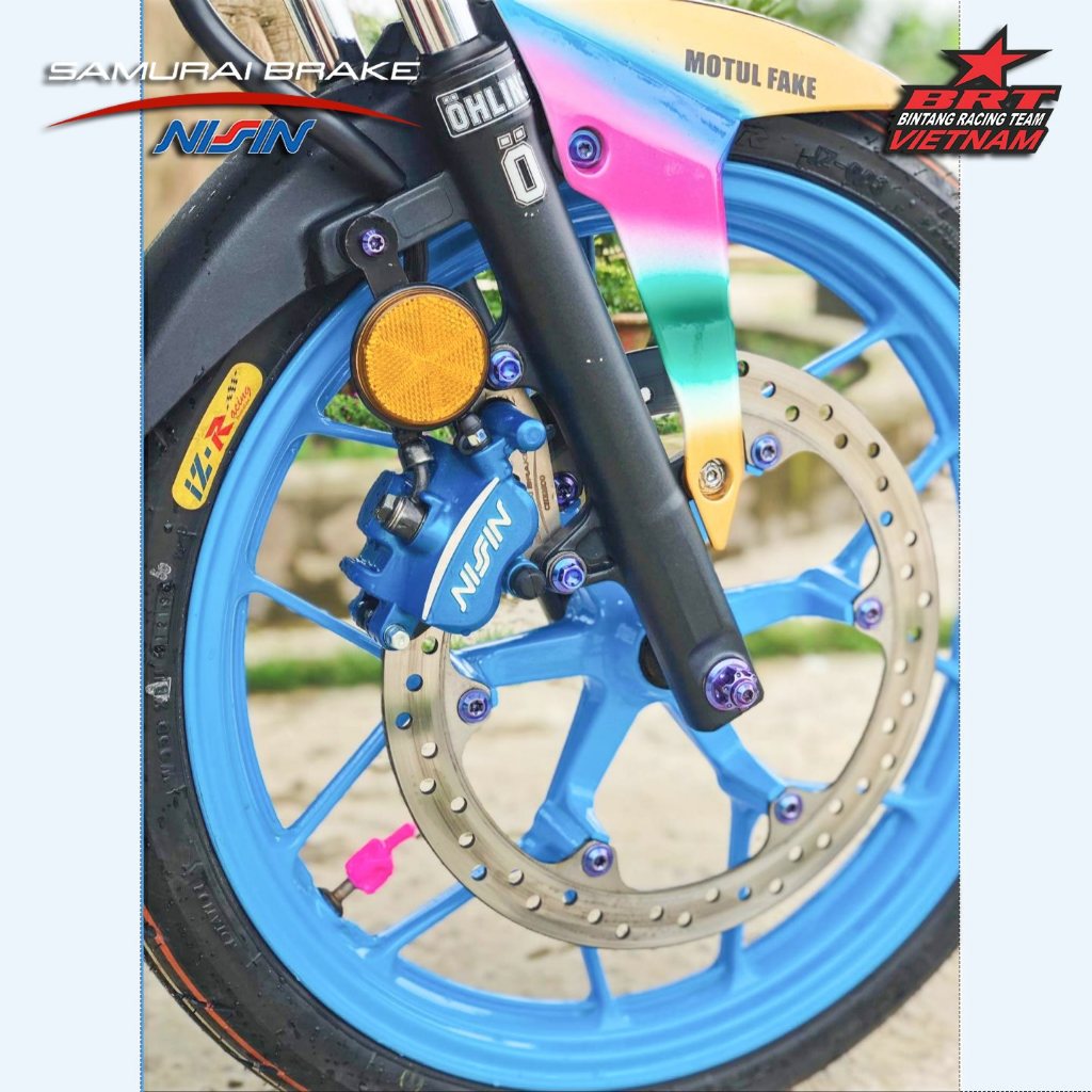 Heo dầu SONIC 2 Piston Nissin Samurai - Pad Samurai Chemco