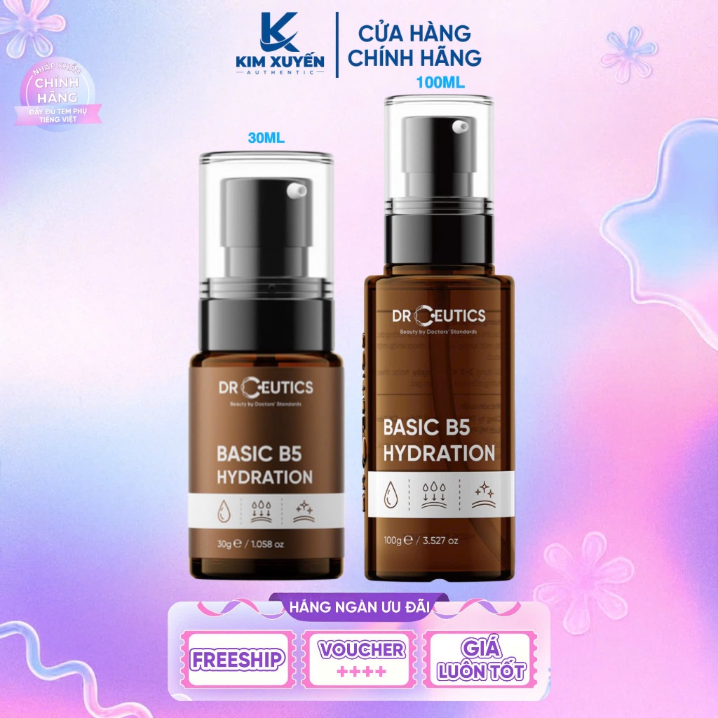 [B5 BASIC] Serum Dr Ceutics B5 Basic Hydration 30G / 100G