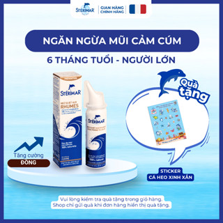   HSD:10 2026  Xịt Mũi Cá Heo Pháp Sterimar Nose Prone To Colds ngăn ngừa mũi cảm cúm 50ml  6 tháng tuổi & người lớn  