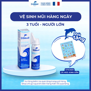   HSD:T10 2026  Xịt Mũi cá heo Pháp Sterimar Nose Hygiene And Comfort 50ml  3 tuổi - Người lớn  