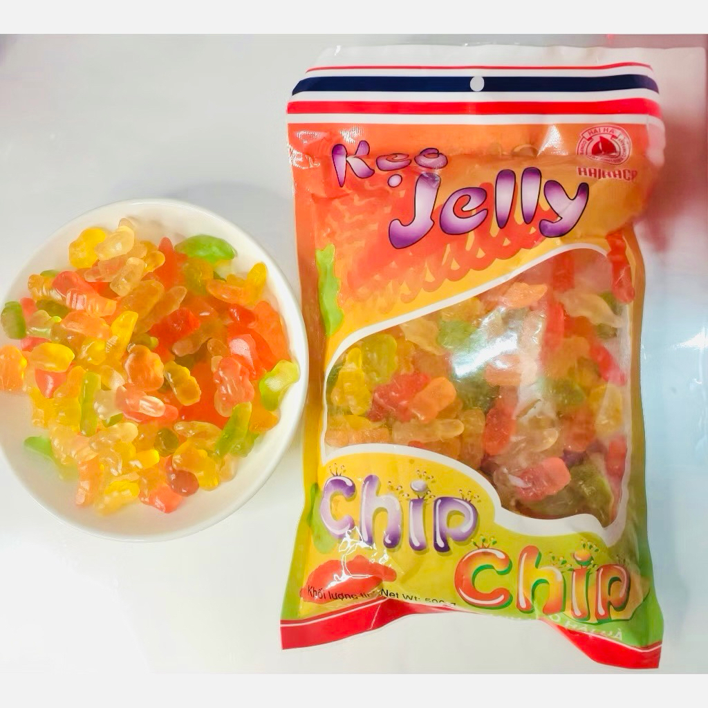 Kẹo Dẻo Chip Chip Hải Hà Mix vị siêu ngon gói 500gr