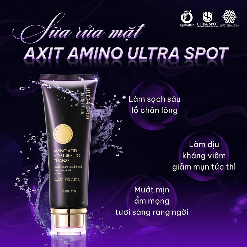 (Có Hỏa Tốc) Sữa rửa mặt Amino Acid Ultra Spot (Amino Acid Moisturizing Cleanser)