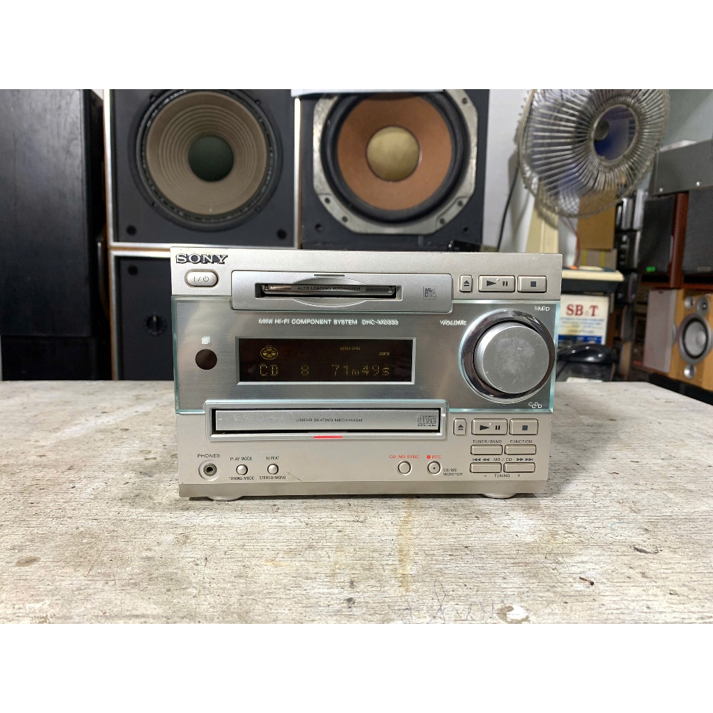 Bán Cục dàn Amply  Sony DHC - MD333 bãi nhật đẹp hát rất tốt hoàn hảo nguyên bản sử dụng điện 100v