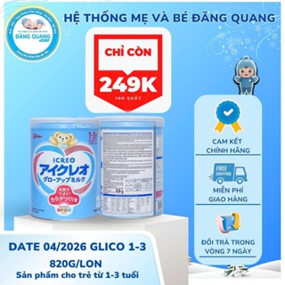 [DATE T4/2026] Sữa Bột Công Thức Cho Bé Glico Icreo Grow-Up (Icreo Số 1) Nhật Bản - Lon 820g Cải Thiện Tiêu Hóa