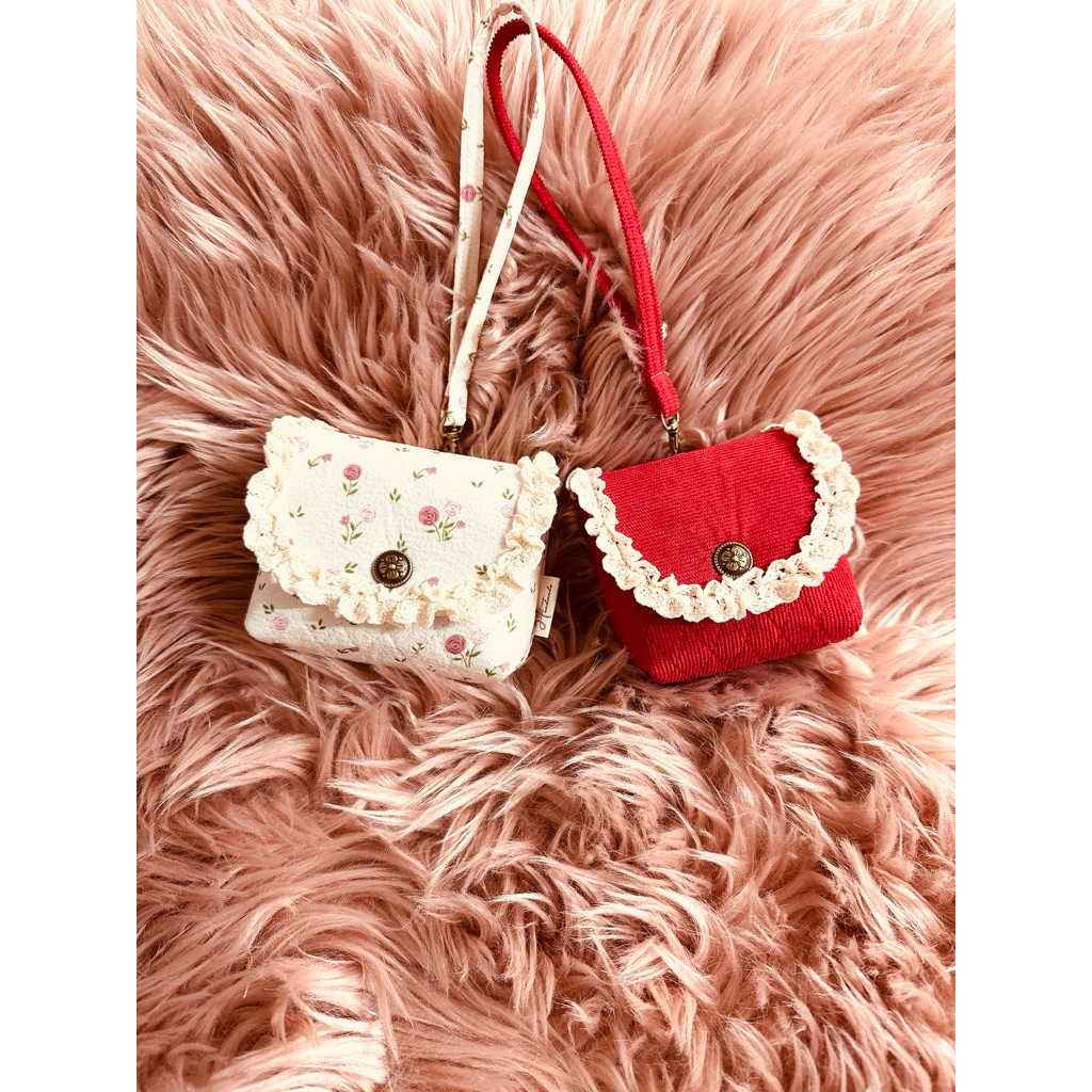 🌼Túi mini đeo tay (Handmade) đựng tiền , thẻ ATM, mỹ phẩm …v…v (kt 9x9x4 cm)🌼