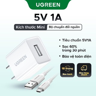  UGREEN Củ sạc 5V1A thích hợp cho iPhone 13 12 11 8 Pro Max Xiaomi Samsung 5V USB Charger for Android Phone 