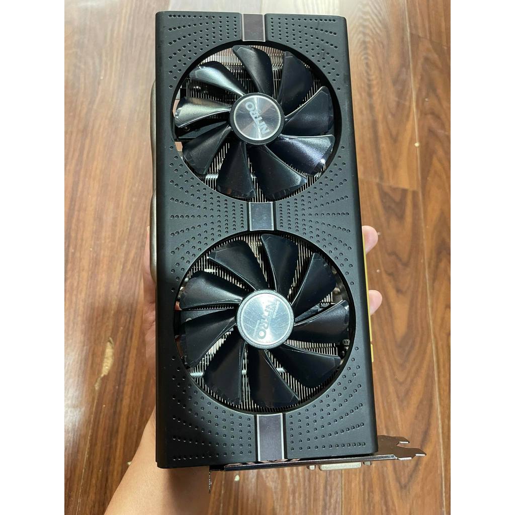 CARD MÀN HÌNH SHAPHIA NITRO ĐEN RX 580 8GB HÀNG GAMER