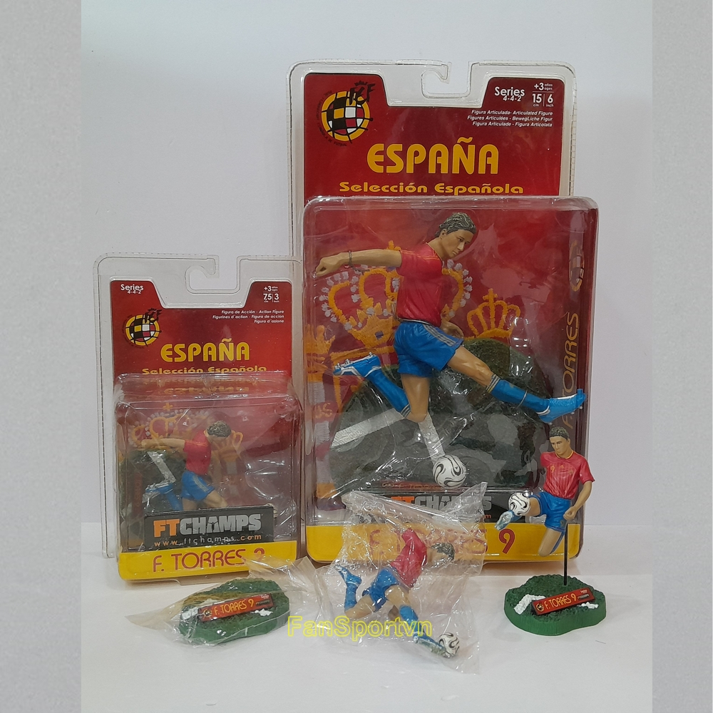 Mô hình tượng cầu thủ bóng đá Torres Spain 2005 2006 2007 FT Champs 15 7 cm corinthian prostars kodo