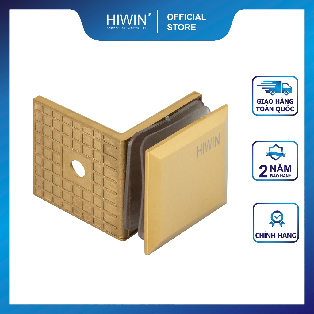 Kẹp định vị cabin tắm kính 90 KT FC-2082 304 Màu vàng