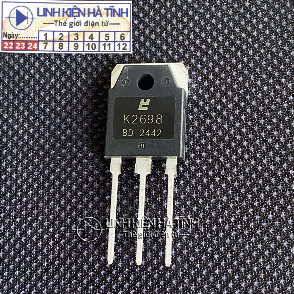 Túi 2 con MOSFET 2SK2698 K2698 15a 500v TO-3P mới - AB24