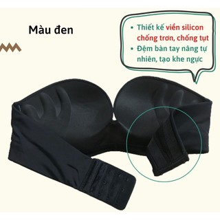 Áo ngực quây màu đen size 32/70 không gọng đệm mỏng, thoải mái