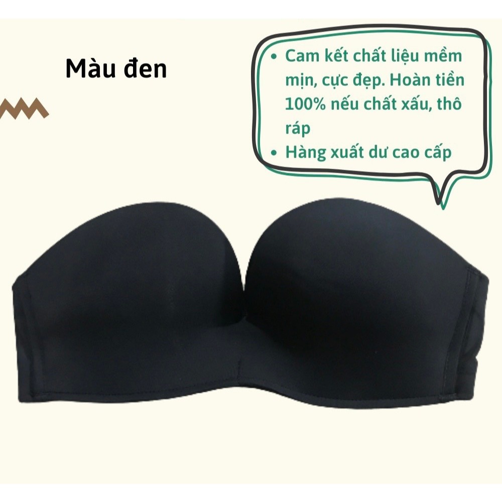 Áo ngực quây màu đen size 32/70 không gọng đệm mỏng, thoải mái