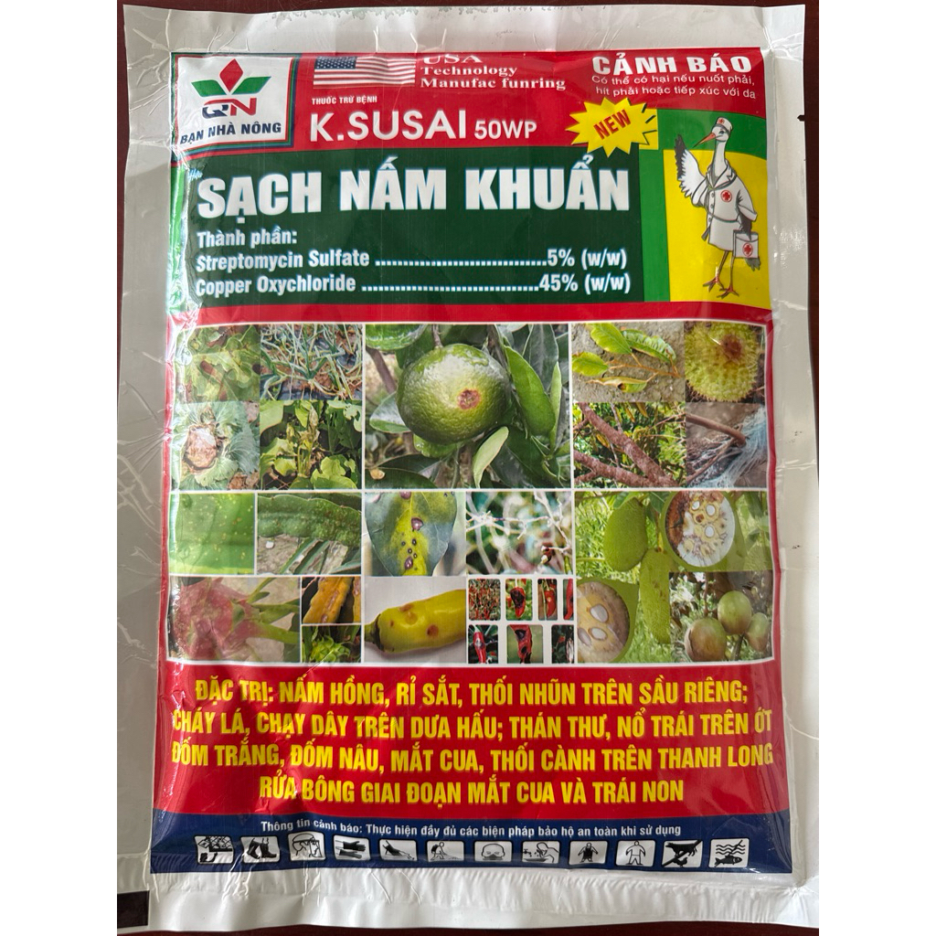 SẠCH NẤM KHUẨNThành phần: Streptomycin Sulfate . Copper Oxychloride ..