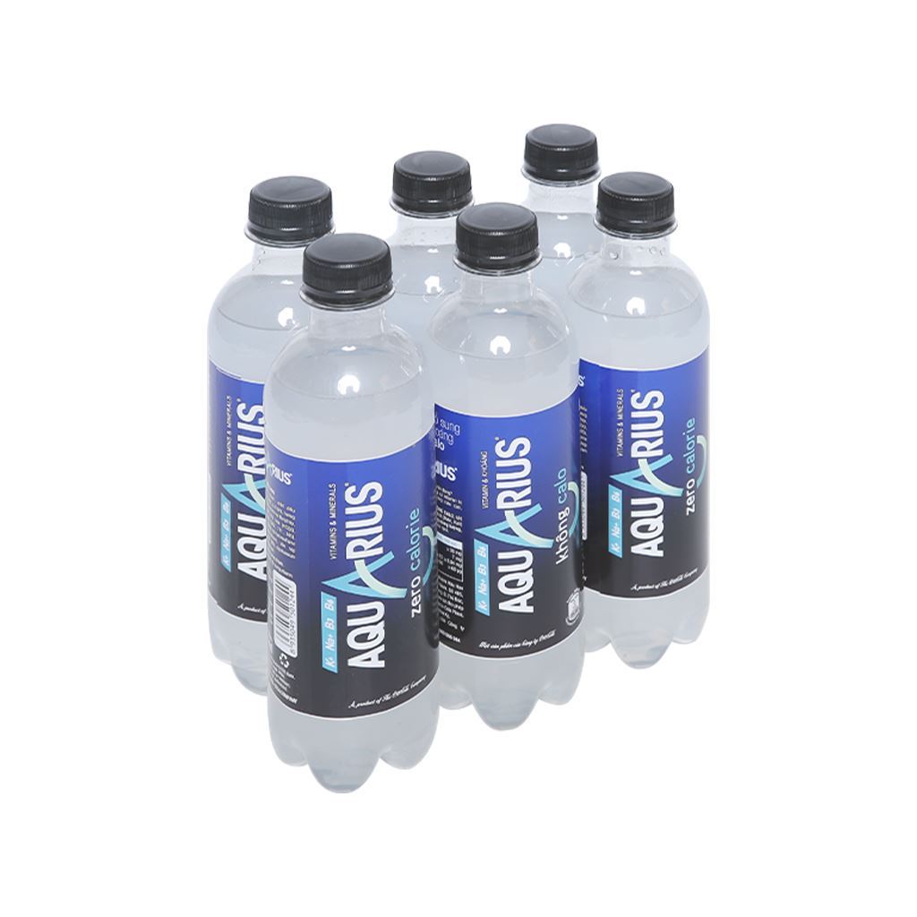 Lốc 24 chai Nước điện giải bù khoáng không đường Aquarius Zero 390ml