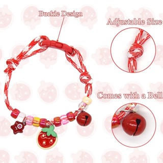 Vòng cổ thú cưng dệt kim sống động cho mùa hè - Vòng cổ khối màu có thể điều chỉnh cho mèo và chó