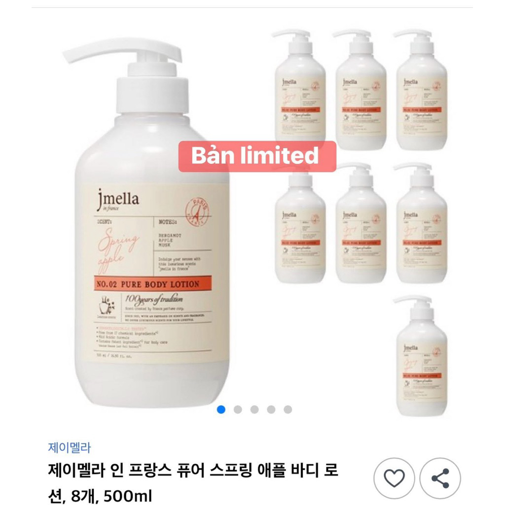 sữa dưỡng thể Jmella