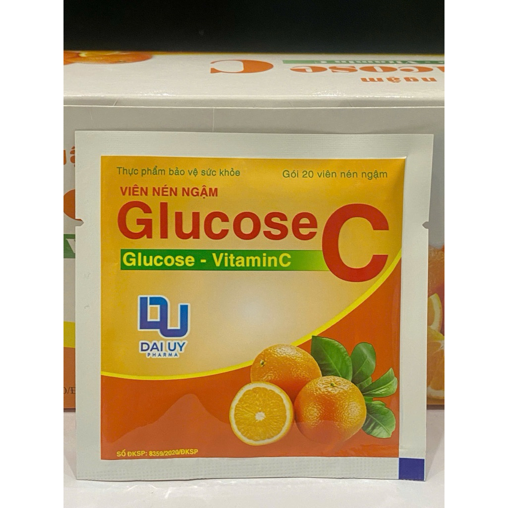 Kẹo ngậm Glucose Vitamin C 1 gói 20 viên - tăng cường sức đề kháng
