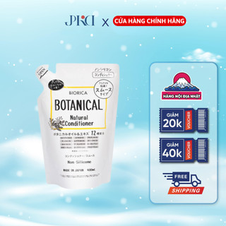 Dầu Xả Táo Đen Botanical Natural Conditioner Nhật Bản 400 ml Nuôi Dưỡng Phục Hồi Tóc Bóng Mượt