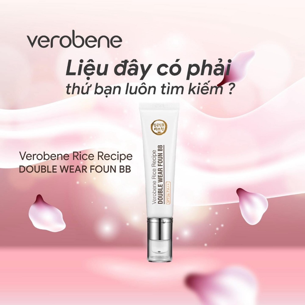 Kem nền BB nâng tone verobene gạo javin SPF36+ PA+++ BB cream cám gạo(chính hãng)