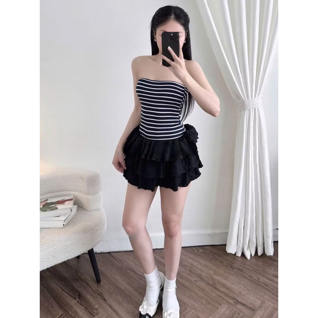 Áo Ống Sọc Ngang Form Ôm Body | BigBuy360 - bigbuy360.vn