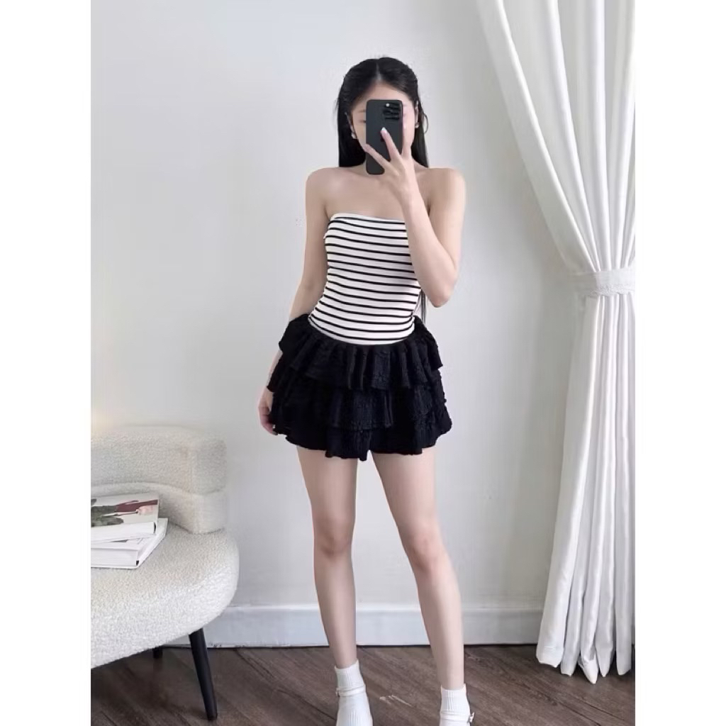 Áo Ống Sọc Ngang Form Ôm Body | BigBuy360 - bigbuy360.vn