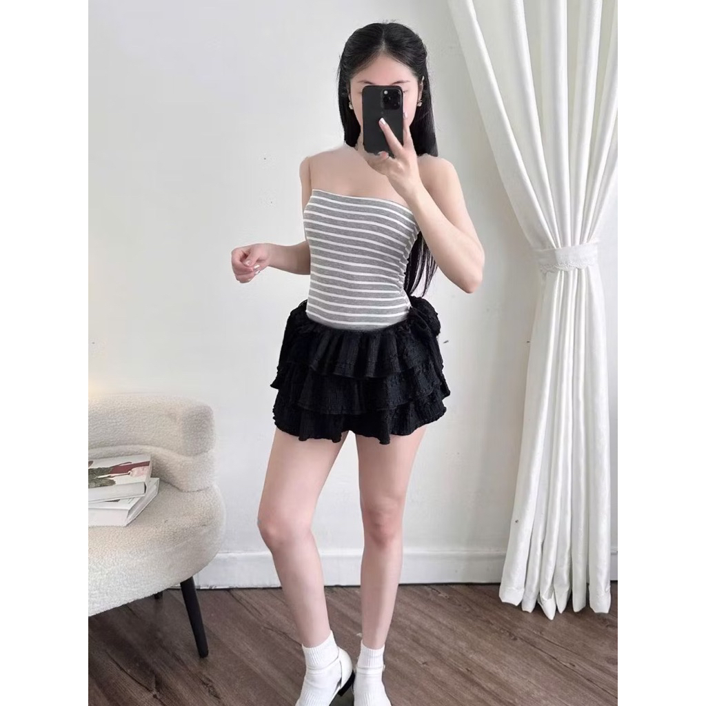 Áo Ống Sọc Ngang Form Ôm Body | BigBuy360 - bigbuy360.vn