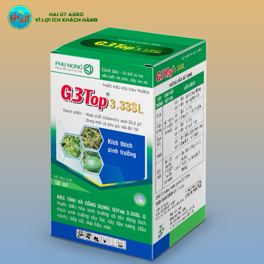 [ComBo 2 Chai] Phân bón lá điều hòa sinh trưởng G3Top 50ML Kích là thích - Sản phẩm chăm sóc cây trồ