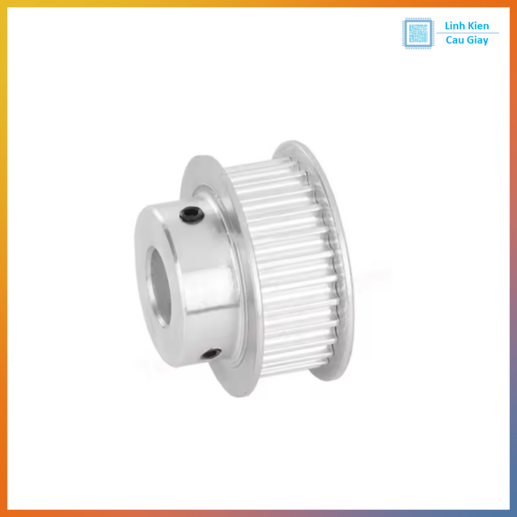 Puly 5M kiểu BF 24 răng rộng 15mm,  lỗ trục 8/10/12/14mm