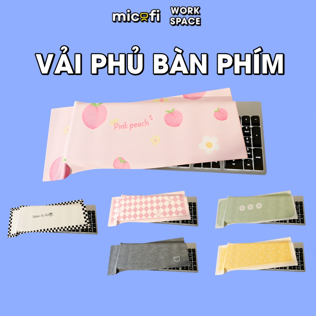 Miếng Phủ Bàn Phím Micofi, Ốp Bảo Vệ Switch, Tấm Phủ Bàn Phím Laptop, Macbook, Vải Che Chống Bụi Bảo Vệ Switch Máy Tính