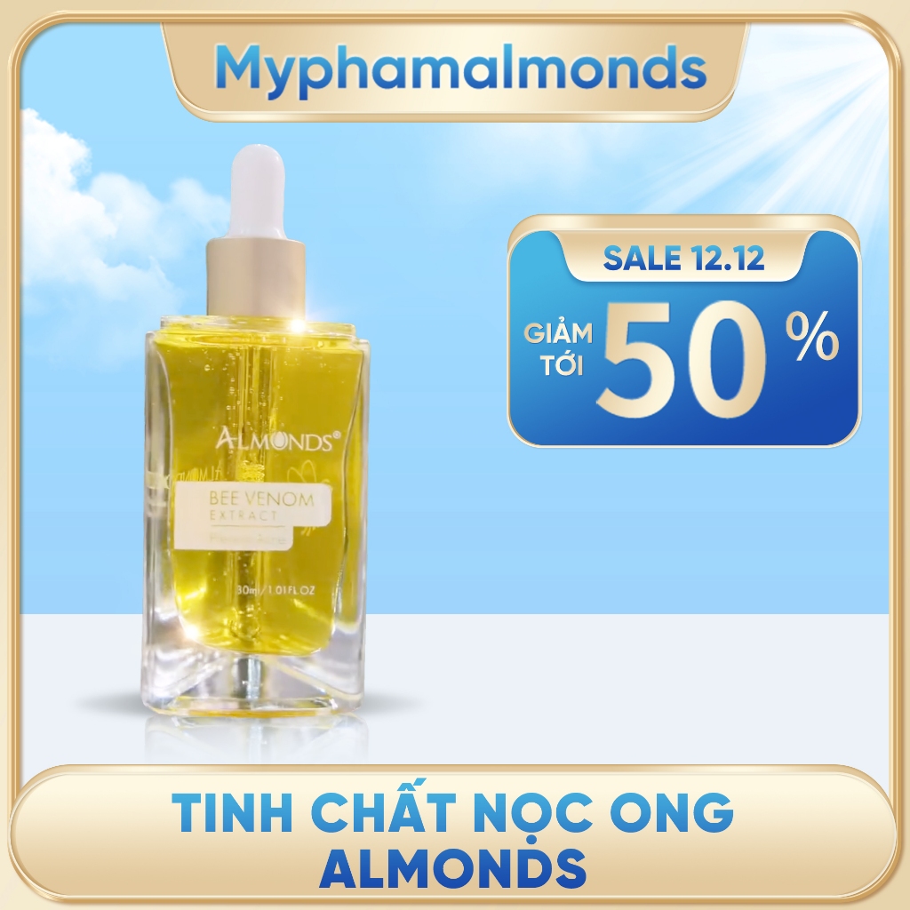 Tinh Chất Nọc Ong Almonds – Dưỡng Da, Sáng Mịn, Chống Lão Hóa