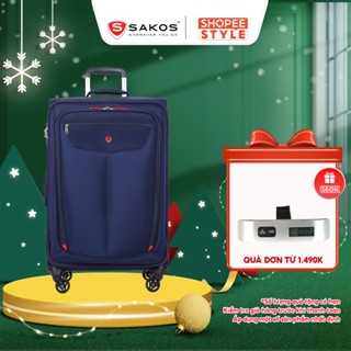  Vali Kéo Vải Du Lịch SAKOS WINNER 6 - Size M  24inch   Ký Gửi  Trung  - Khóa TSA - Chống Thấm Trượt Nước 