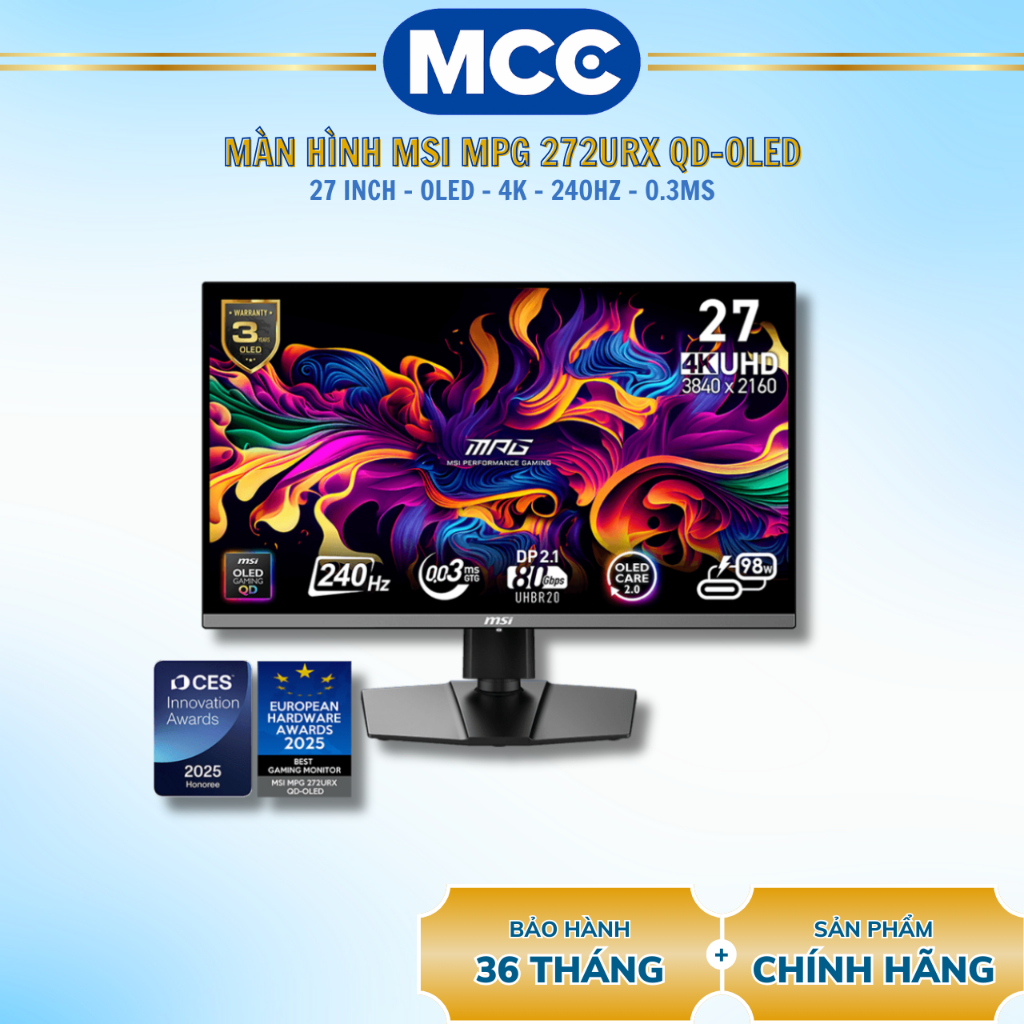 Màn hình MSI MPG 272URX QD-OLED 4K 240Hz