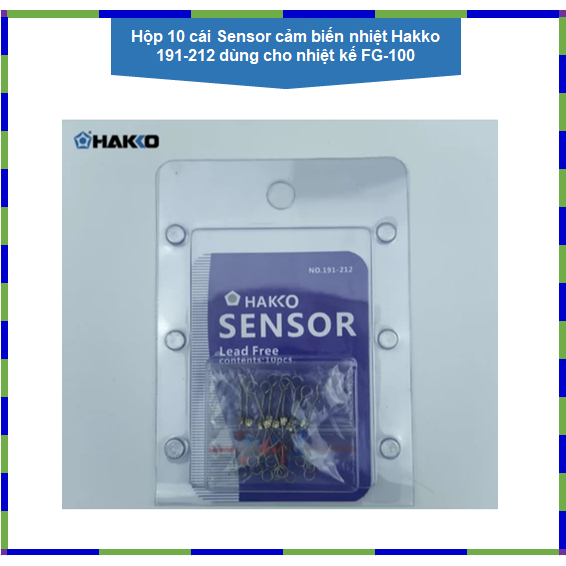 Hộp 10 cái Sensor cảm biến nhiệt Hakko 191-212 dùng cho nhiệt kế FG-100
