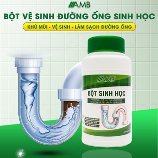 Lọ sinh học đa năng AMB, làm sạch đường ống, vệ sinh mùi hôi bồn cầu, bồn rửa mặt, an toàn hiệu quả.