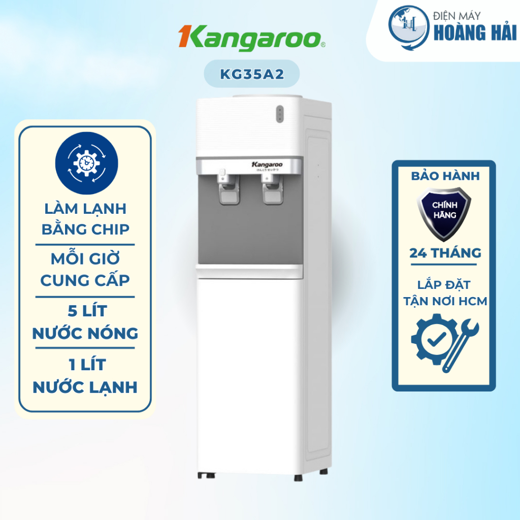 KG35A2 Làm Lạnh Bằng Chip - Cây Nước Nóng Lạnh Kangaroo - Hàng chính hãng