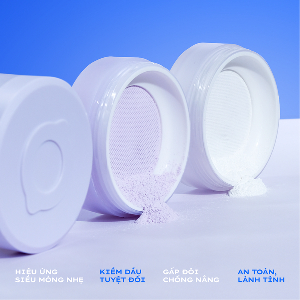 [LEMONADE] Phấn Phủ Thuần Chay LEMONADE Supermatte No Makeup Loose Powder Mỏng Nhẹ, Kiềm Dầu, Chống 