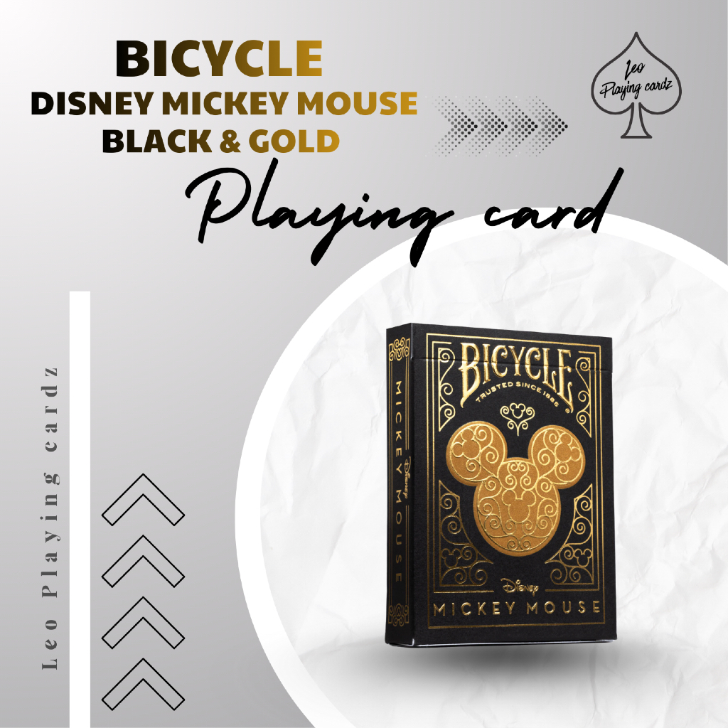 Bộ bài tây BICYCLE MICKEY MOUSE BLACK & GOLD playing card