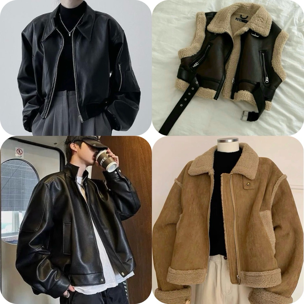 [2hand] ÁO KHOÁC DA 2HAND, ÁO KHOÁC DA LỘN, ÁO KHOÁC DA NAM NỮ