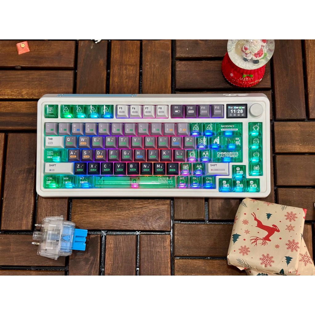 Bàn phím cơ CMK75 / 3 mode/ mạch xuôi / hotswap / led rgb bảo hành 12 tháng Đã Mod Tungcustom