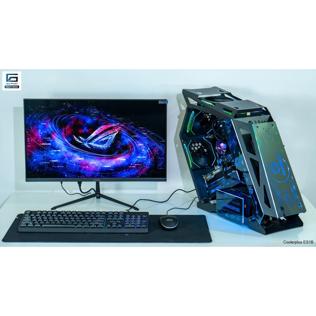 Full Bộ PC Gaming Tản nhiệt nước BLACK SHAD chiến Game Online, GATA 5, Render Video, Photoshop, giả 