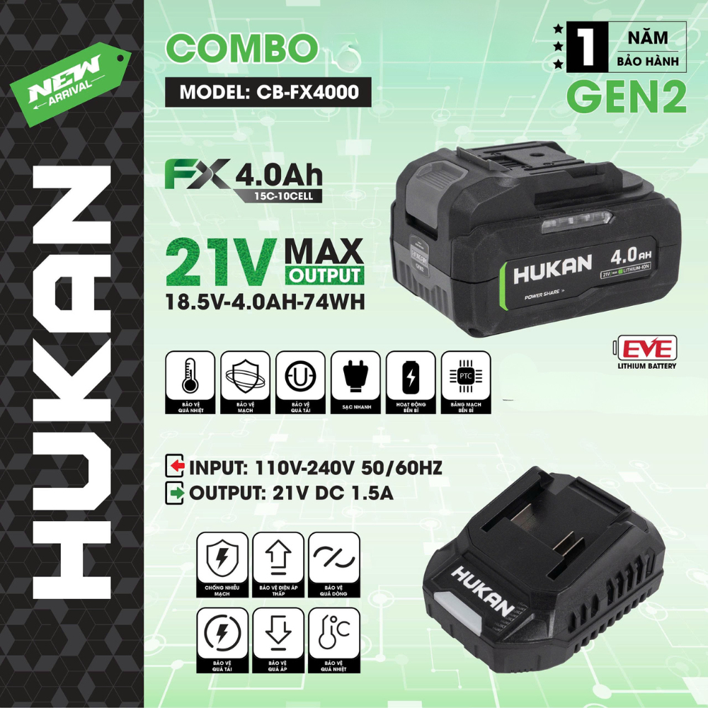 COMBO HUKAN CB-FX4000, Chân phổ thông