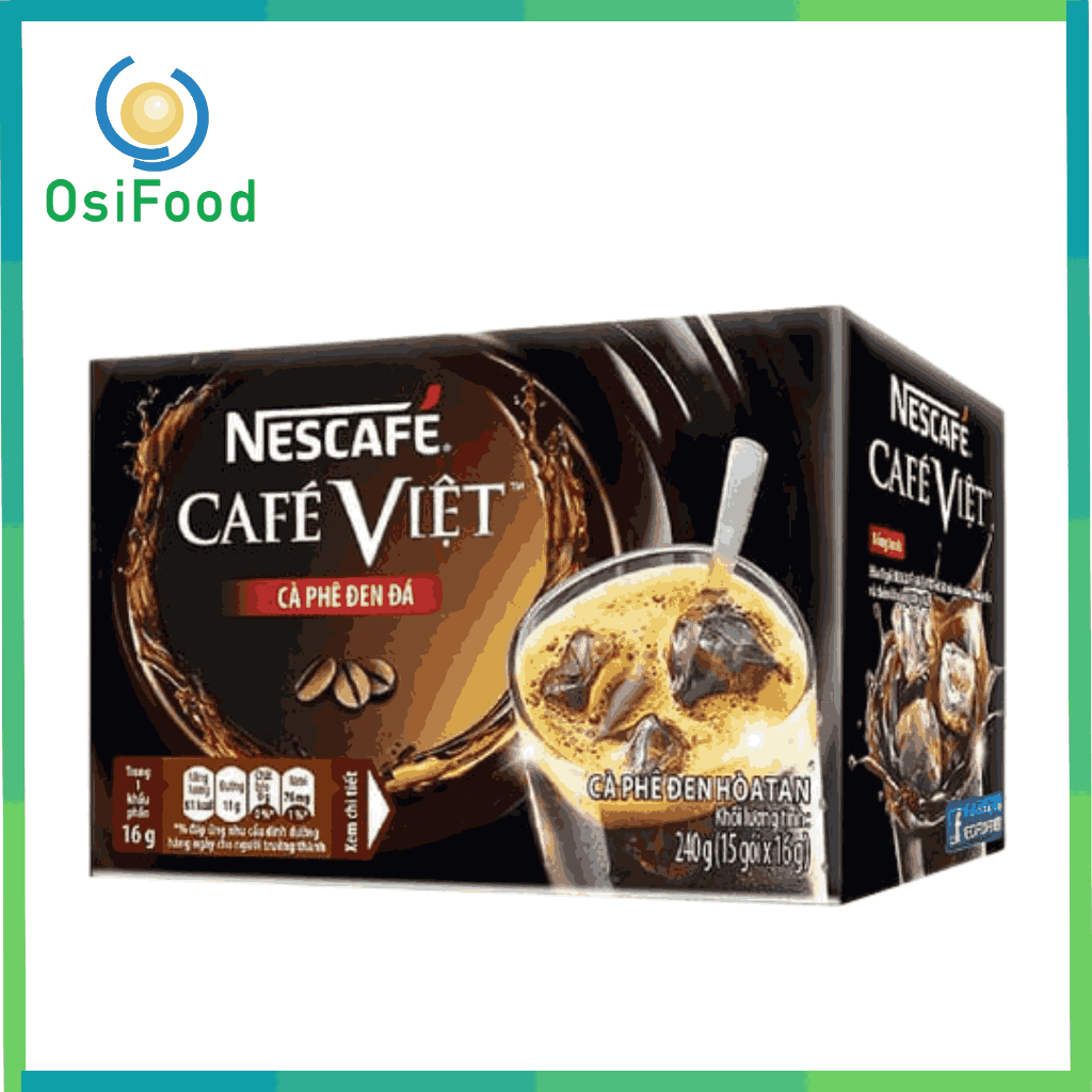 Nescafe cafe đen 15x16g - Hộp