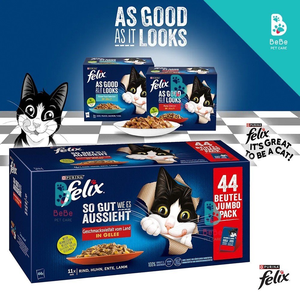 Pate PURINA Felix Thơm Ngon Hấp Dẫn Cho Mèo Mọi Lứa Tuổi